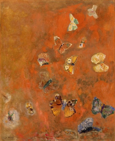 Odilon Redon, Evocazione di farfalle, 1910