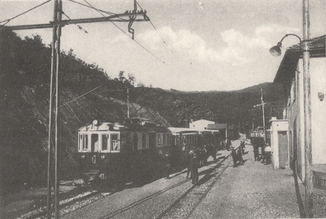 Il primo treno in circolazione nel 1929