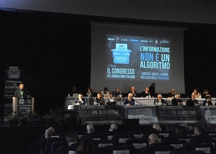 Congresso FNSI. Libertà di stampa: “la democrazia italiana non muoia nell’oscurità”.