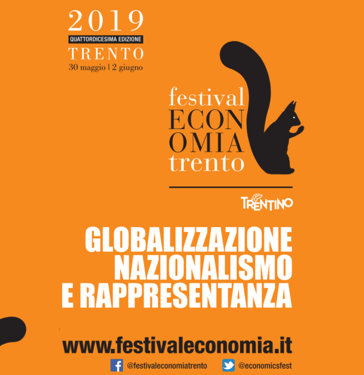 Festival dell’Economia di Trento: Globalizzazione, Nazionalismo, Rappresentanza 30 maggio-2 giugno